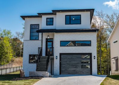 Carbon oak doors with planks