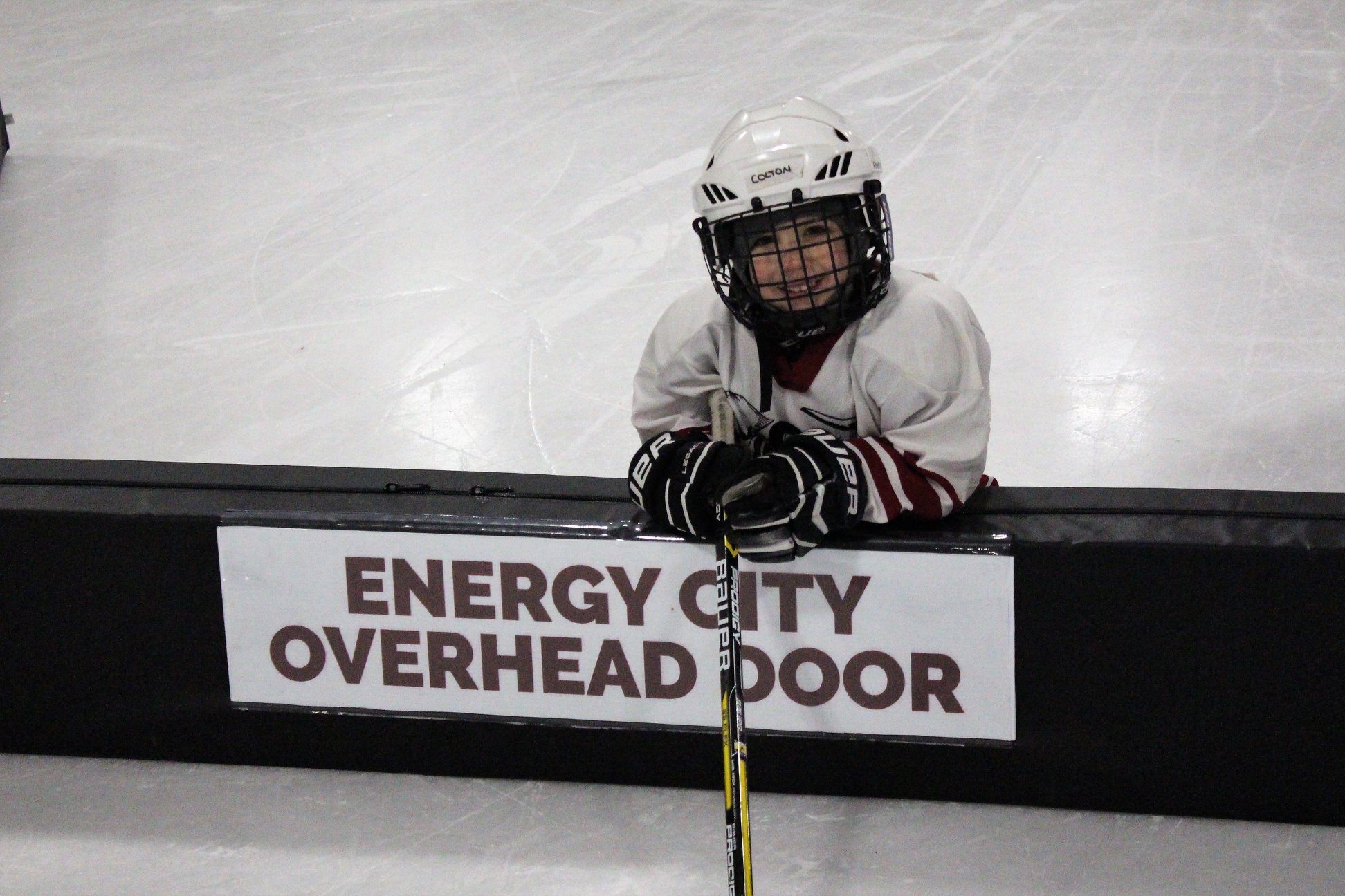 Kid doing ice skating
